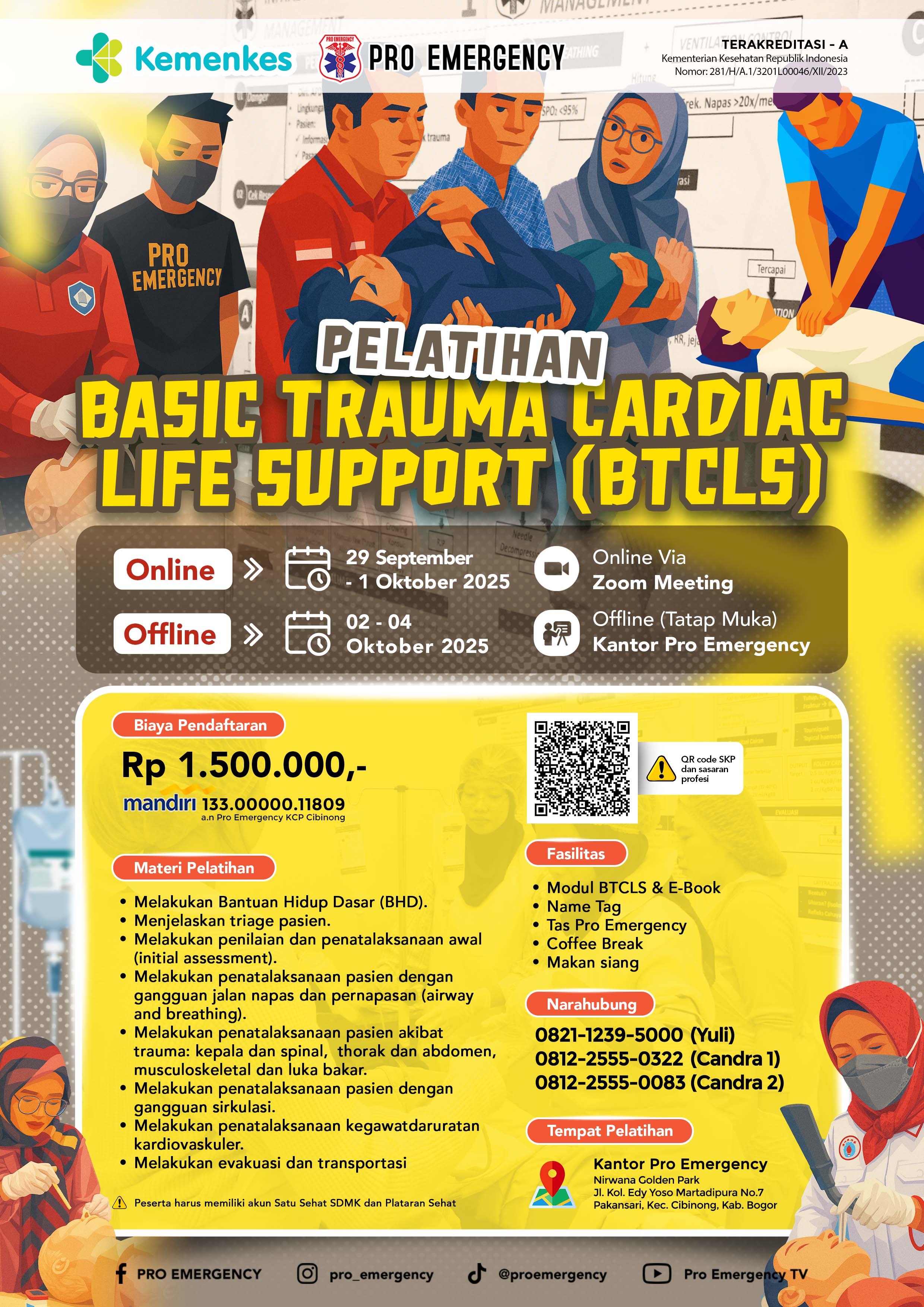 BTCLS PRO EMERGENCY 29 SEPTEMBER - 04 OKTOBER 2025
