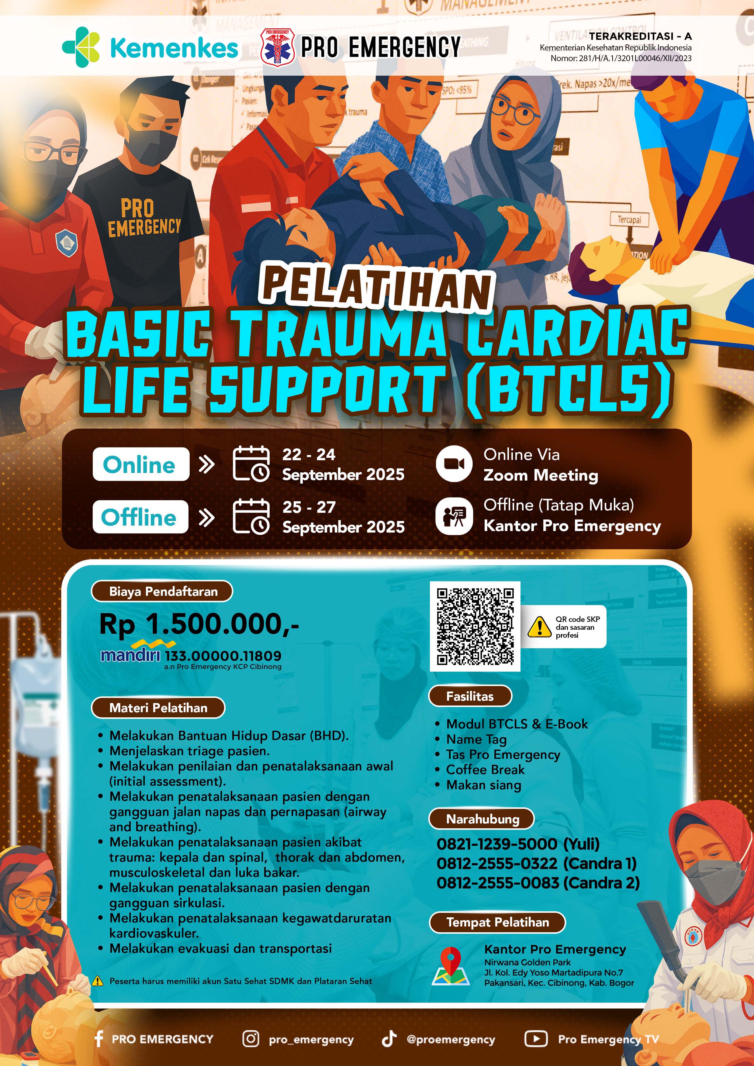 BTCLS PRO EMERGENCY 22-27 SEPTEMBER 2025