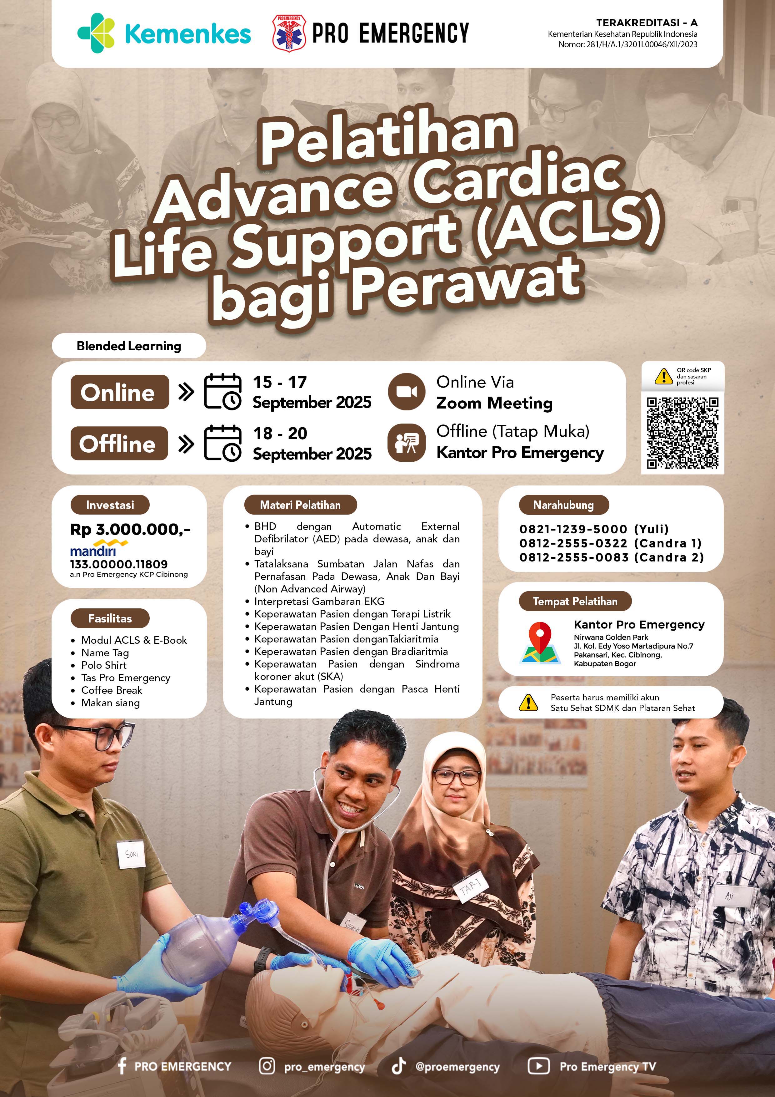 ACLS Bagi Perawat 15-20 SEPTEMBER 2025