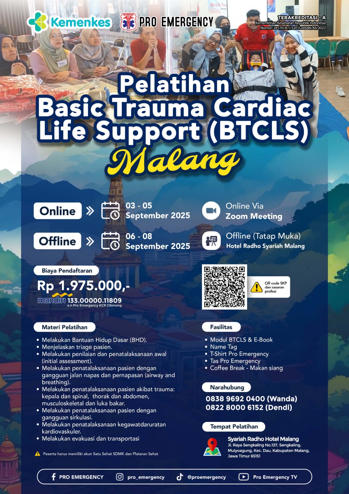 Pelatihan Basic Trauma Cardiac Life Support