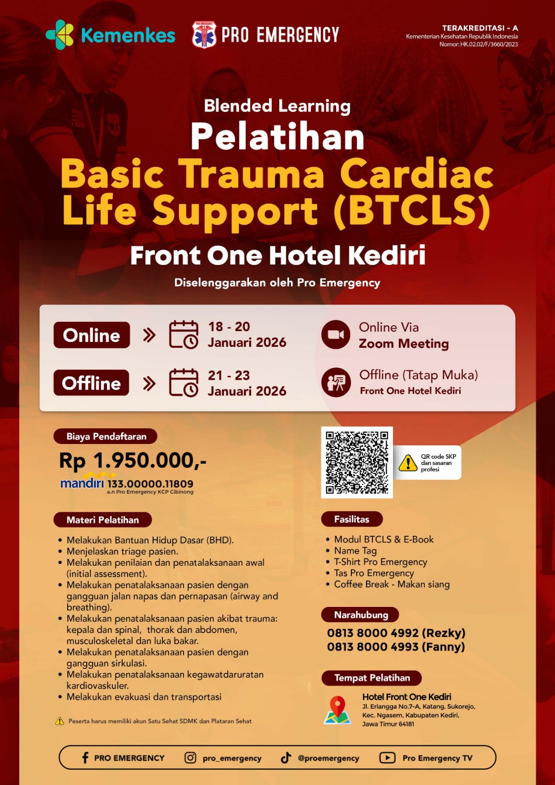 Pelatihan Basic Trauma Cardiac Life Support